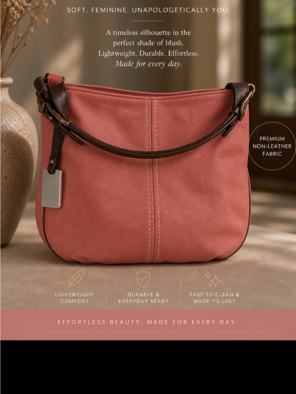 Blush Bag | Soft-Touch Lightweight | Effortless Everyday Luxe | Bundle & Save
